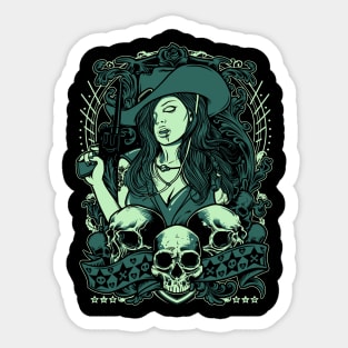 Cowgirl Sticker